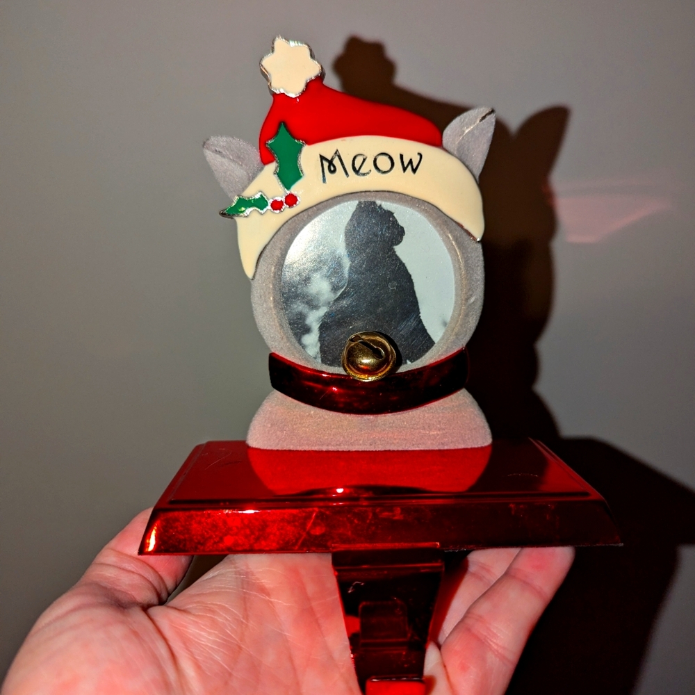 Christmas Cat Stocking Holder